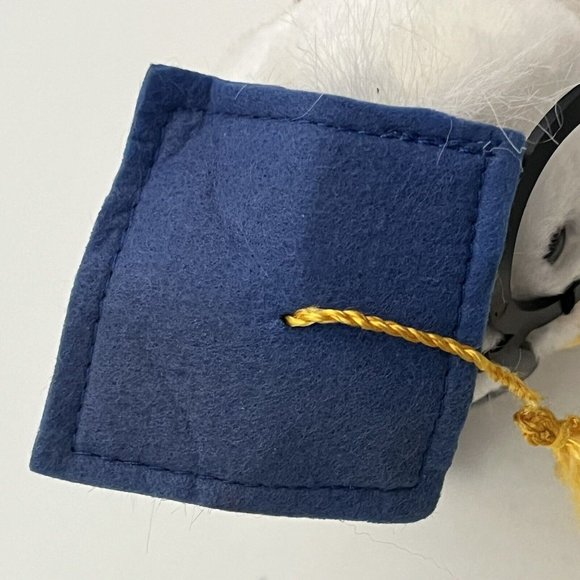 Vintage 1985 Applause Graduation Owl Plush  And Graduate Figure Cake Topper - Picture 13 of 16